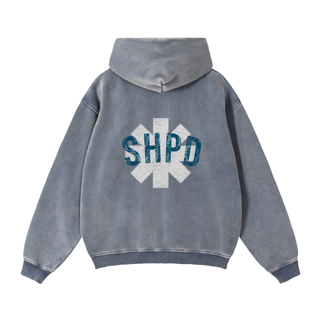 Zip-Through Boxy Fleece Hoodie
